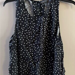 Forever 21 Black and White Polka Dot Tank Top